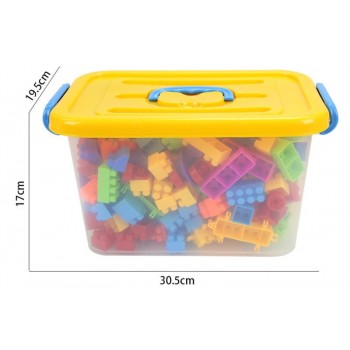 110-300pcs Building Blocks ABS Eco-friendly Materials with Storage Box DIY Spell Inserting Blocks Toys for Children