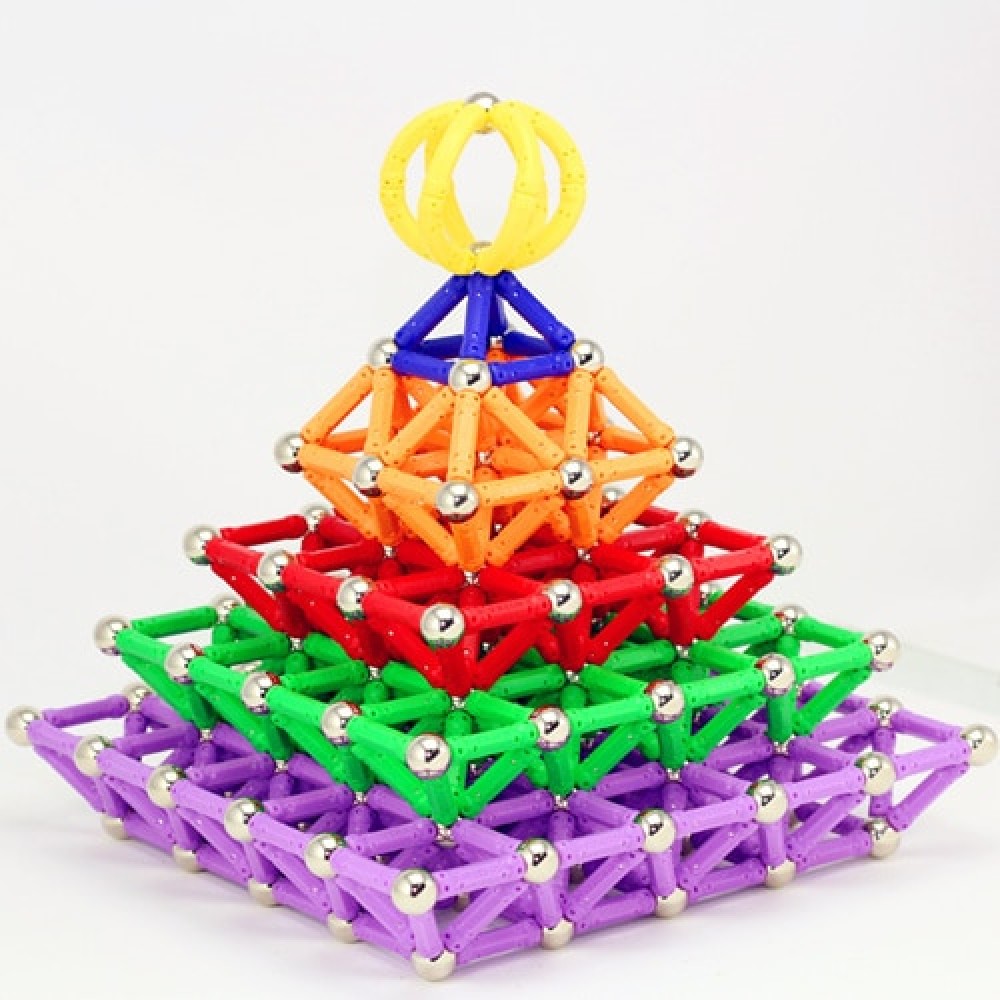 Magnet Toy Bars Metal Balls Magnetic Designer Building Blocks Construction Toys For Children Educational Toys for kids