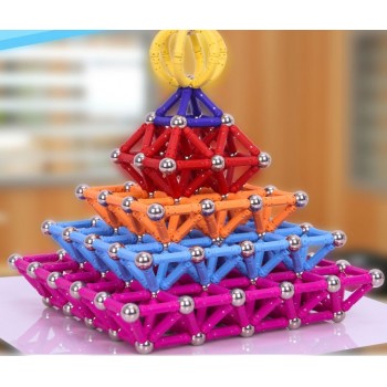 Magnet Toy Bars Metal Balls Magnetic Designer Building Blocks Construction Toys For Children Educational Toys for kids