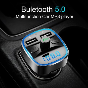 CDEN car mp3 music player Bluetooth 5.0 receiver FM transmitter Dual USB car charger U disk / TF card lossless music player