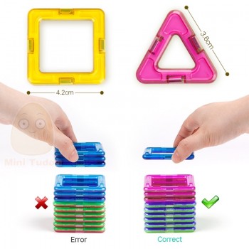 52-106PCS Mini Magnetic Blocks Educational Construction Set Models amp; Building Toy ABS Magnet Designer Kids Gift
