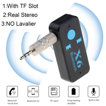 3.5mm Aux Jack Bluetooth 4.1 Receiver Handsfree Bluetooth Car Kit TF for Audio Car MP3 Music for Auto Speakers Headphone Adapter