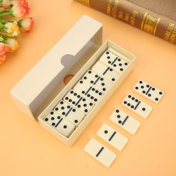 28Pcs/Set Wooden Domino Board Games Domino Toys Travel Funny Table Game 2018 Kid Children Educational Toys For Children Gifts