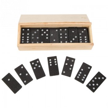 28Pcs/Set Wooden Domino Board Games Domino Toys Travel Funny Table Game 2018 Kid Children Educational Toys For Children Gifts
