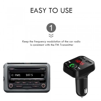 FM Transmitter Aux Modulator Bluetooth Handsfree Car Kit Handsfree Wireless Bluetooth FM Transmitter LCD MP3 Player USB Charger