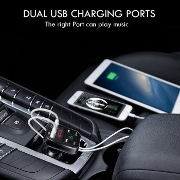 FM Transmitter Aux Modulator Bluetooth Handsfree Car Kit Handsfree Wireless Bluetooth FM Transmitter LCD MP3 Player USB Charger