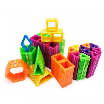 114PCS Mini Magnetic Building Blocks Magnetic Constructor Designer 3D Pulling DIY Educational Toys Kids Magnet Toys for Children