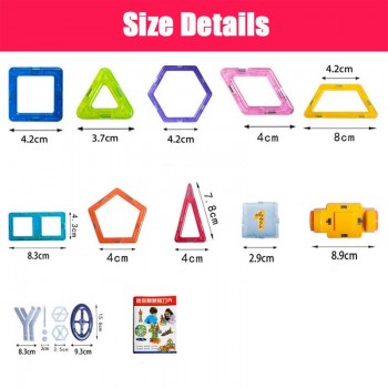 114PCS Mini Magnetic Building Blocks Magnetic Constructor Designer 3D Pulling DIY Educational Toys Kids Magnet Toys for Children