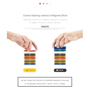 114PCS Mini Magnetic Building Blocks Magnetic Constructor Designer 3D Pulling DIY Educational Toys Kids Magnet Toys for Children