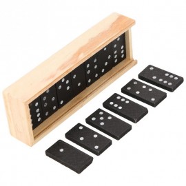 28Pcs/Set Wooden Domino Board Games Travel Funny Table Game Domino Toys Kid Children Educational Toys For Children Gifts