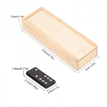28Pcs/Set Wooden Domino Board Games Travel Funny Table Game Domino Toys Kid Children Educational Toys For Children Gifts