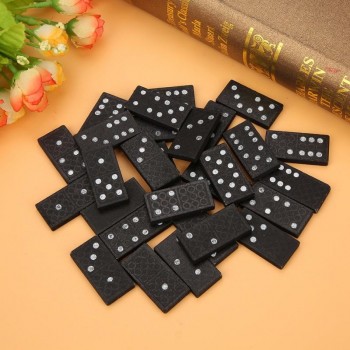28Pcs/Set Wooden Domino Board Games Travel Funny Table Game Domino Toys Kid Children Educational Toys For Children Gifts