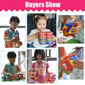 19-149pcs Big Size Magnetic Blocks Construction Designer Set DIY Kids Plastic Magnetic Toys Educational Toys For Children