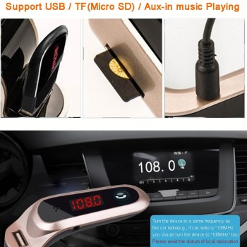 EAFC Universal Car Bluetooth FM Transmitter MP3 Radio Player USB Charger Hands-free Bluetooth Car Kit FM Transmitter