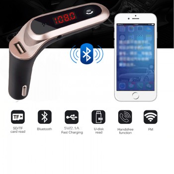 EAFC Universal Car Bluetooth FM Transmitter MP3 Radio Player USB Charger Hands-free Bluetooth Car Kit FM Transmitter