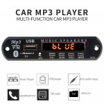 Car Bluetooth Handsfree kit FM Radio Mp3 Player Wireless TF USB 3.5mm AUX 5V 12V Car Audio Modification kit for Speakers