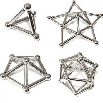 Innovative Buckyballs 36PCS Magnetic Sticks amp; 27PCS Steel Balls Toy Building Blocks Puzzle Toy Set For Pressure Relief