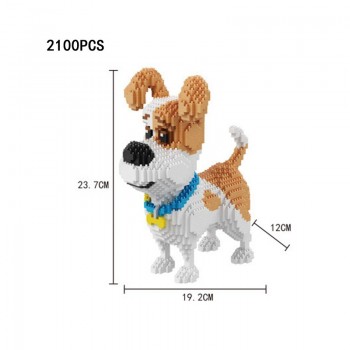 America cartoon movie image puppy nanoblock Secret Life of Pets bricks max Gidget mel Buddy dog micro diamond building block toy