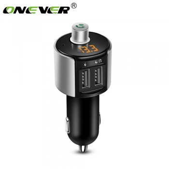Onever Wireless Bluetooth FM Transmitter Modulator Car Radio Adapter Car MP3 Player 3.4A Dual USB Car Charger Handsfree Car Kit