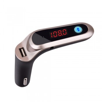 High Quality Bluetooth Car Kit Handsfree FM Transmitter Radio MP3 Player USB Charger and AUX Car  Accesorios  1.24