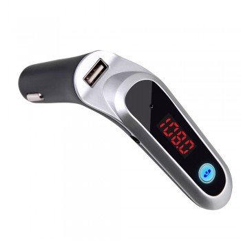 High Quality Bluetooth Car Kit Handsfree FM Transmitter Radio MP3 Player USB Charger and AUX Car  Accesorios  1.24
