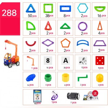 Big Size Magnetic Constructor Set Boys Girls Building Magnets Toy Magnetic Blocks Educational Designer For Children