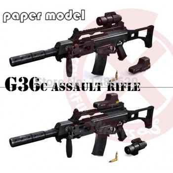 1:1 85cm G36c Assault Gun 3D Paper Model Puzzle DIY Educational Toy Simulation DIY Toy Hand-made Papercraft
