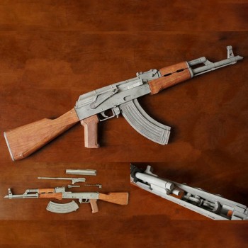 Paper Gun Assault rifle Model Toys Handmade 3D DIY material manual creative Party show props tide Home decorate Challenge Gift