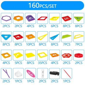 115-402pcs DIY Magnetic Building Blocks Designer Construction Toys Set Model Magnet Educational Hobbies Toys For Children Gifts