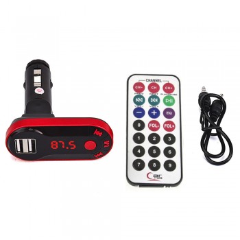 Wireless FM Transmitter MP3 Player Hands free Car Kit USB TF SD Remote Car Charge auto car styling Charging Kit
