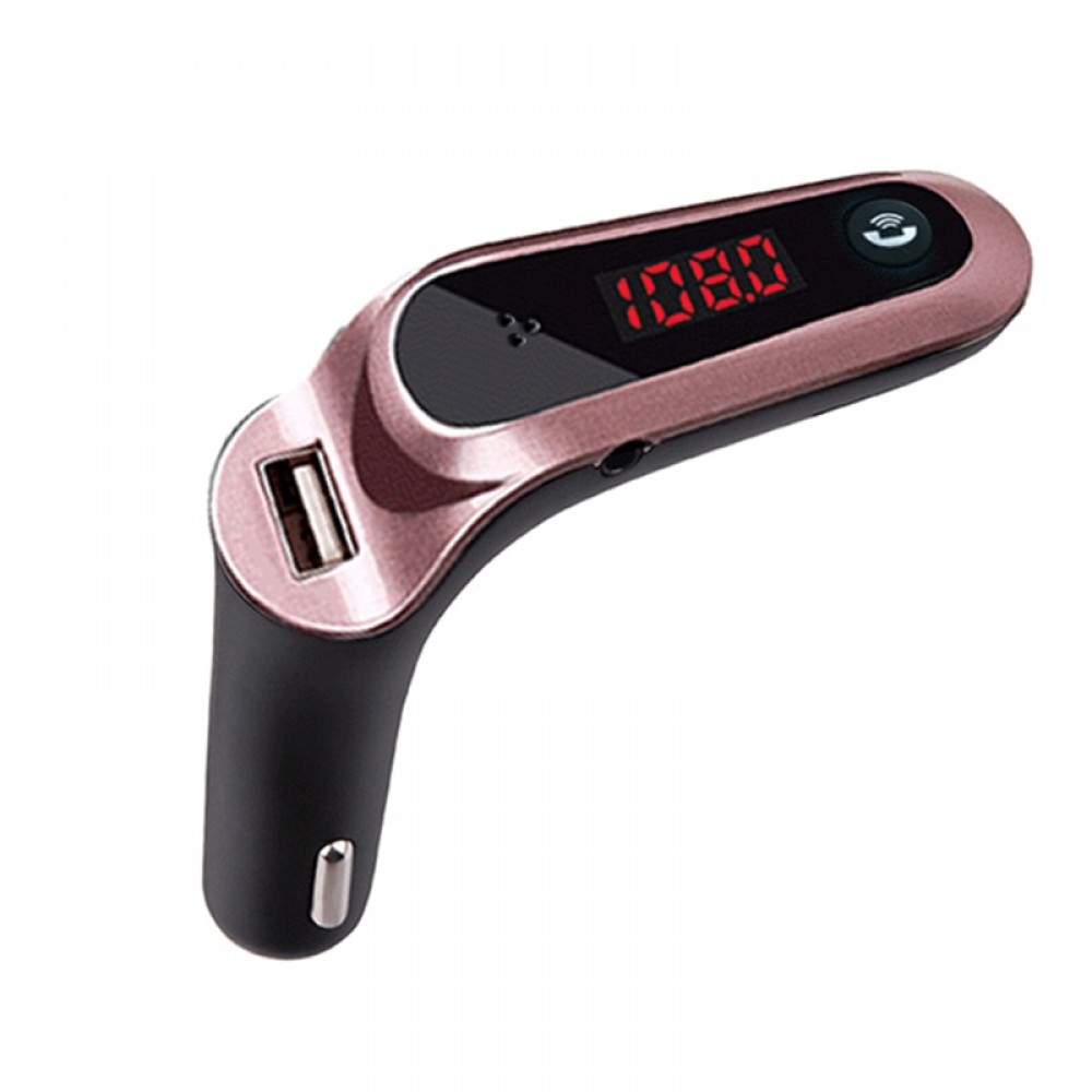 JINSERTA Hands Free Wireless Bluetooth FM Transmitter AUX Modulator Car Kit MP3 Player SD USB TF music play