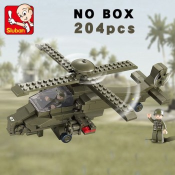 Sluban compatible legoed Military Tank world war 2 Army figures Series Set troops Building Blocks Bricks Helicopter Model Toys