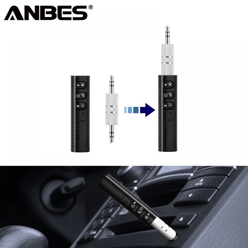 Universal 3.5mm jack Bluetooth Car Kit Hands free Music Audio Receiver Adapter Auto AUX Kit for Speaker Headphone Car Stereo