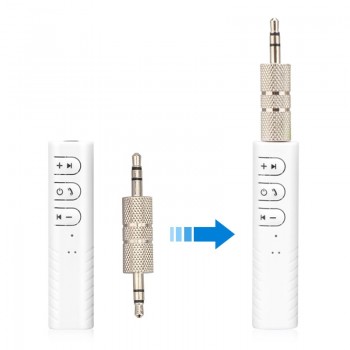 Universal 3.5mm jack Bluetooth Car Kit Hands free Music Audio Receiver Adapter Auto AUX Kit for Speaker Headphone Car Stereo
