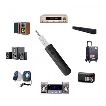 Rovtop Handsfree 3.5mm Jack Aux Bluetooth Audio Receiver Adapter MP3 Music Wireless Auto Bluetooth Car Kit For iphone Xiaomi Z2