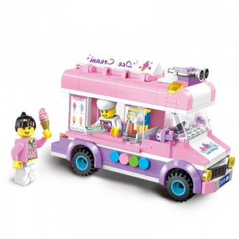 Enlighten Building Block City Cars ice cream car 212pcs Educational Bricks Toy Boy Gift-No Box