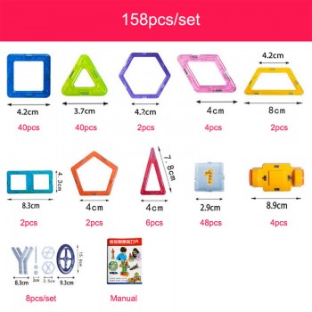 KACUU 298pcs Mini Magnetic Designer Construction Set Model amp; Building Toy DIY Magnetic Blocks Educational Toys for Children