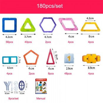 KACUU 298pcs Mini Magnetic Designer Construction Set Model amp; Building Toy DIY Magnetic Blocks Educational Toys for Children