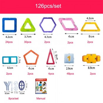 KACUU 298pcs Mini Magnetic Designer Construction Set Model amp; Building Toy DIY Magnetic Blocks Educational Toys for Children