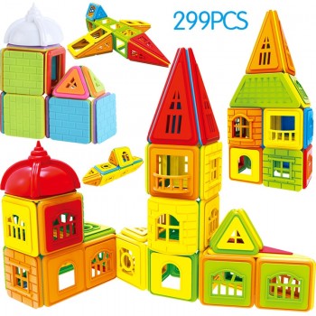 402pcs Designer Building Magnetic Blocks Magnetic Construction Toys Set Magnet Educational Toys For Children Kids Gift