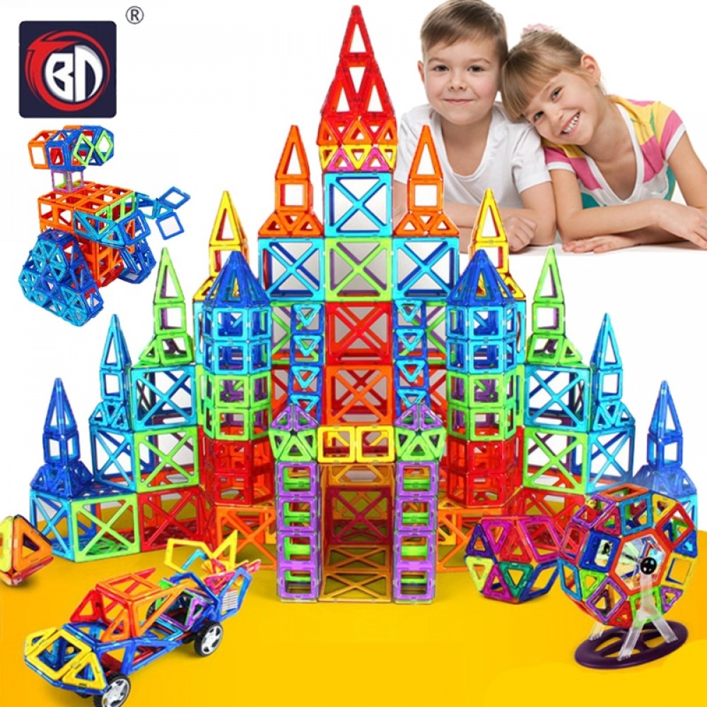 BD HOT 400pcs-32pcs Mini Magnetic Designer Construction Set Model amp; Building Toy Magnetic Blocks Educational Toys For Kids Gifts