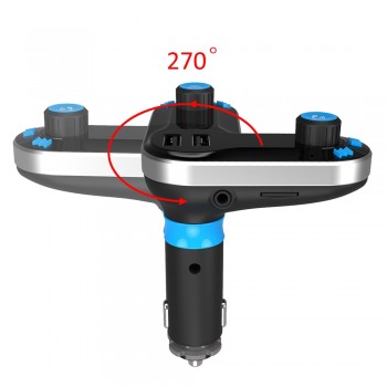 Nulaxy Bluetooth FM Transmitter Car MP3 Player With Remote Control Support Flash Drive USB Car Charger Hands-free FM Modulator