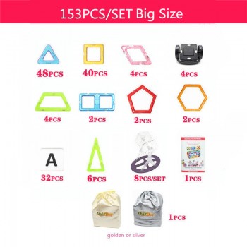 Mini/Big Size 175pcs Magnetic Designer Building Blocks Model amp; Building Toys Brick Enlighten Bricks Magnetic Toys for Children