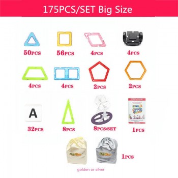 Mini/Big Size 175pcs Magnetic Designer Building Blocks Model amp; Building Toys Brick Enlighten Bricks Magnetic Toys for Children