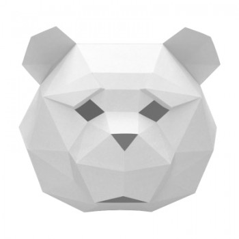Bear head Paper DIY material manual creative Head Mask Party Masquerade show props lovely tide hand made lovely Bearhead mask