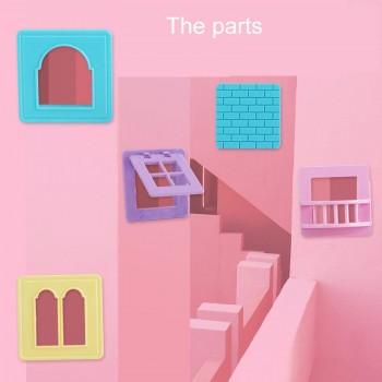 258pcs/40pc Pink block Magnetic Designer Construction Set Model amp; Building Toy Plastic Magnetic Blocks Educational Toys For kids