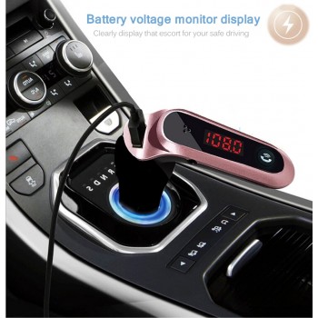 JINSERTA 4-in-1 Hands Free Wireless Bluetooth FM Transmitter AUX Modulator Car Kit MP3 Player SD USB TF LCD Car Accessories