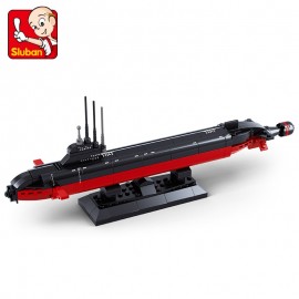 Sluban Building Block WW2 Military Nuclear Submarine 193pcs Educational Bricks Toy Boy No retail box