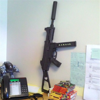 Paper Submachine gun Model Toys Handmade 3D DIY material manual creative Party show props tide Home decorate Collection Gift