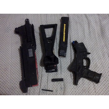 Paper Submachine gun Model Toys Handmade 3D DIY material manual creative Party show props tide Home decorate Collection Gift
